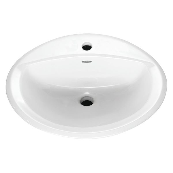 Countertop Sink, 8" Center, Less Overflow