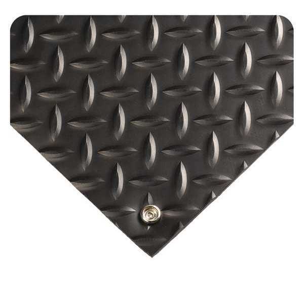 Black Electrically Conductive Runner, 5/32" Thick, PVC Surface With Nitrile Infused Sponge