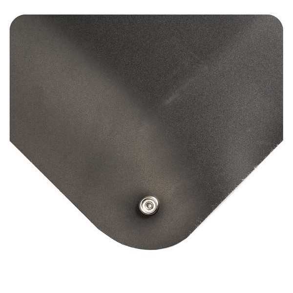 Black Electrically Conductive UltraSoft Mat, 15/16" Thick, PVC Surface With Nitrile Infused Sponge