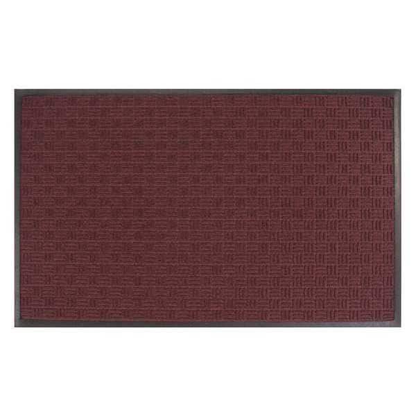 Gatekeeper Entry Mat, Burgundy, 2 ft W x 3 ft L