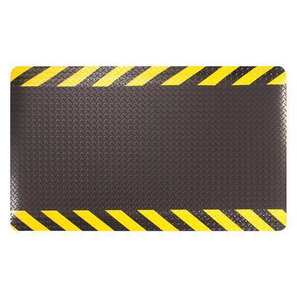 Antifatigue Mat, 10 ft. L x 3 ft. W, 15/16" Thickness, Diamond, Chevron