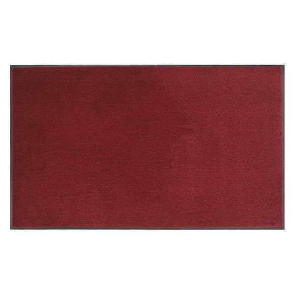 Entrance Mat, Red/Black, 3 ft W x 10 ft L