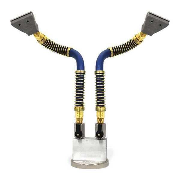 Dual 2" Flat Nozzle and Stay Set and Mag