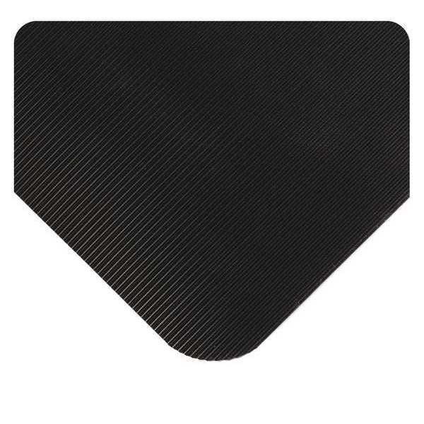 Antifatigue Mat, 10 ft. L x 3 ft. W, 5/8" Thickness, Corrugated, Black