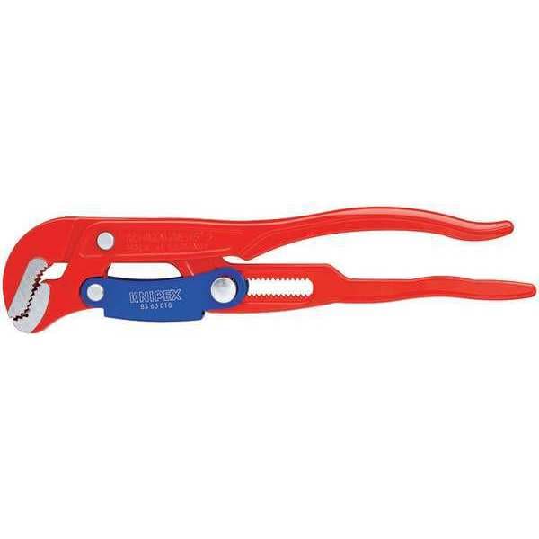 330mm L 1-5/8" Cap. Pipe Wrench, S Shape, Fast Adjust