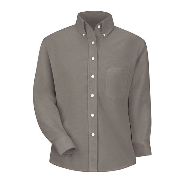 Short Sleeve Dress Shirt, 60% Combed Cotton/40% Polyester, Gray, 10
