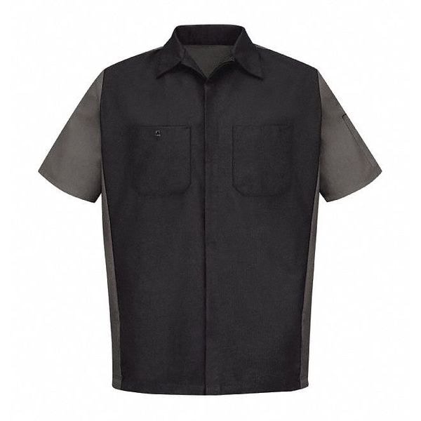 U Ss 65/35 Crew Shirt - Blk/Charc, XXL
