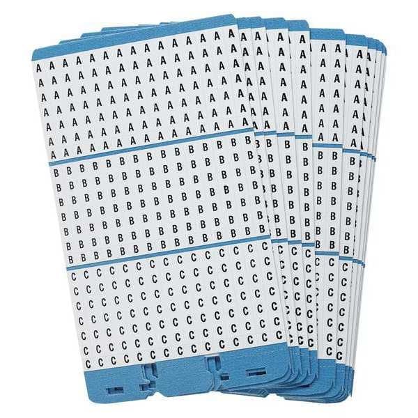 Porta-Pack Wire Mkrs, A, B, C, Blk/Wht, PK10