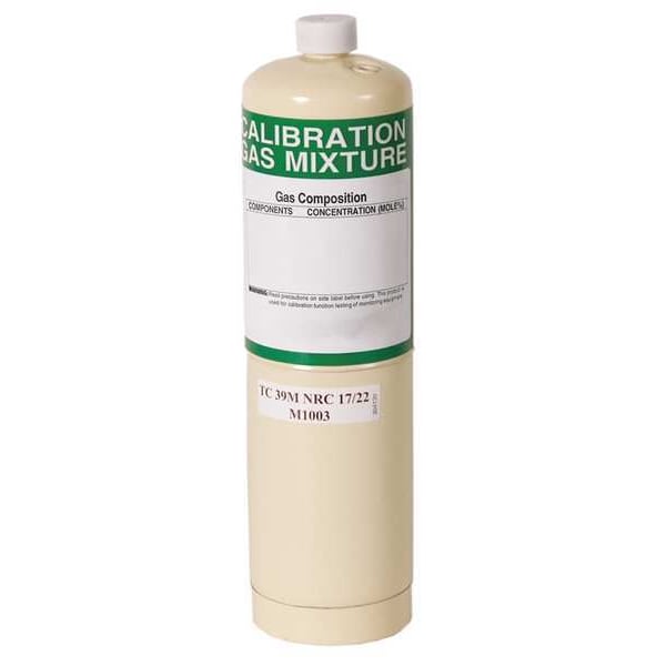 Calibration Gas, Air, Carbon Monoxide, 17 L, 600 Connection, +/-5% Accuracy, 240 psi Max. Pressure