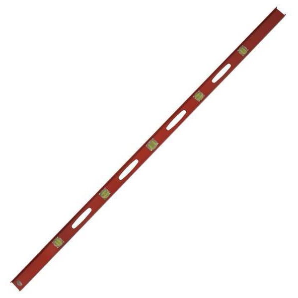 I-Beam Level, Alum, Red, 72 in L, 10 Vials