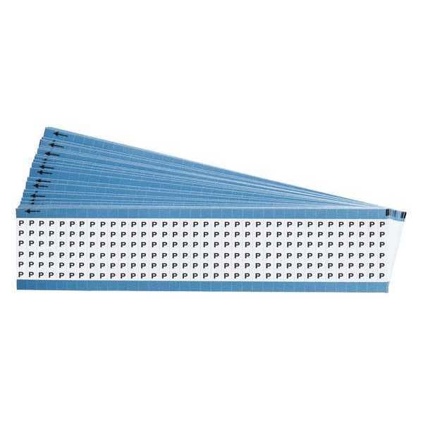 Wire Markers, Legend P, Black/White, PK25, TWM-P-PK