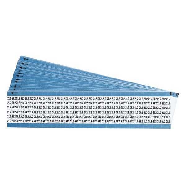 Wire Markers, Legend 2L2, Black/White, PK25
