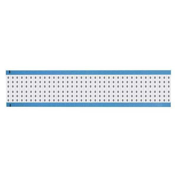 Wire Markers, Legend 0, Black/White, PK25, WM-0-SC-PK