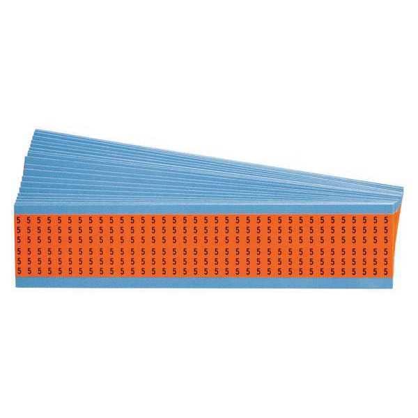 Wire Markers, Legend 5, Black/White, PK25, WM-5-OR-PK