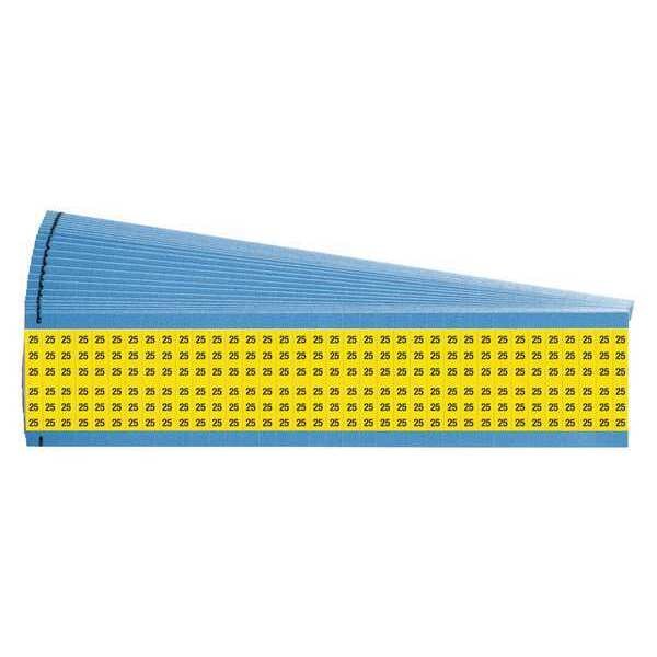 Wire Markers, Legend 25, Black/Yellow, PK25