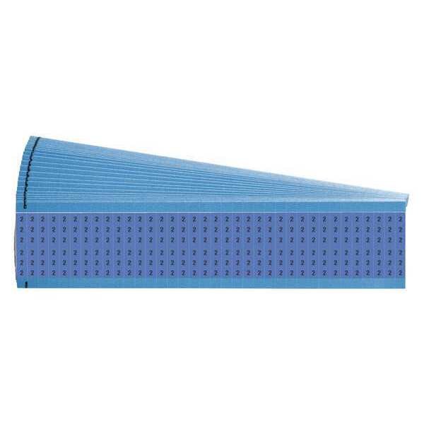 Wire Markers, Legend 2, Black/Blue, PK25