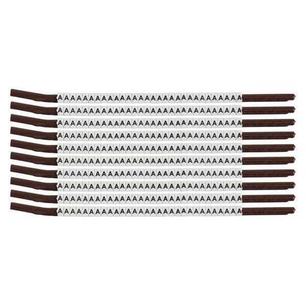 Clip Sleeve Wire Mrkrs, A, Blk/Wht, PK10, SCN15-A