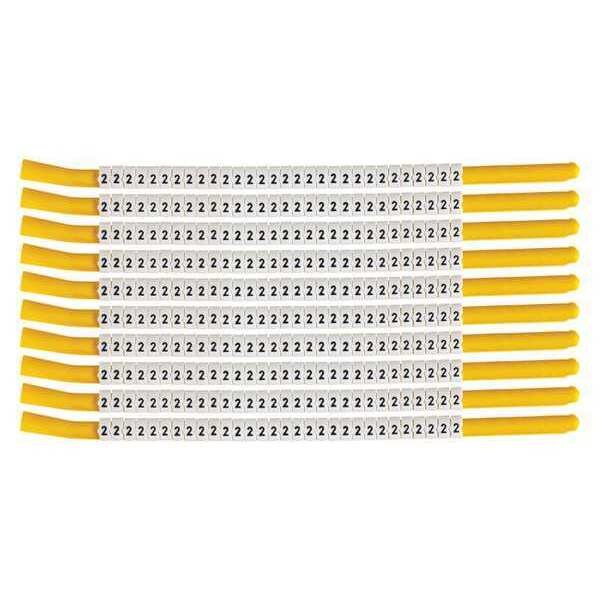 Clip Sleeve Wire Mrkrs, 2, Blk/Wht, PK10, SCN18-2