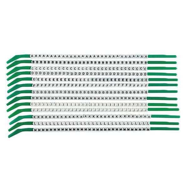 Clip Sleeve Wire Mrkrs, A-M, Blk/Wht, PK13, SCN09-A-M