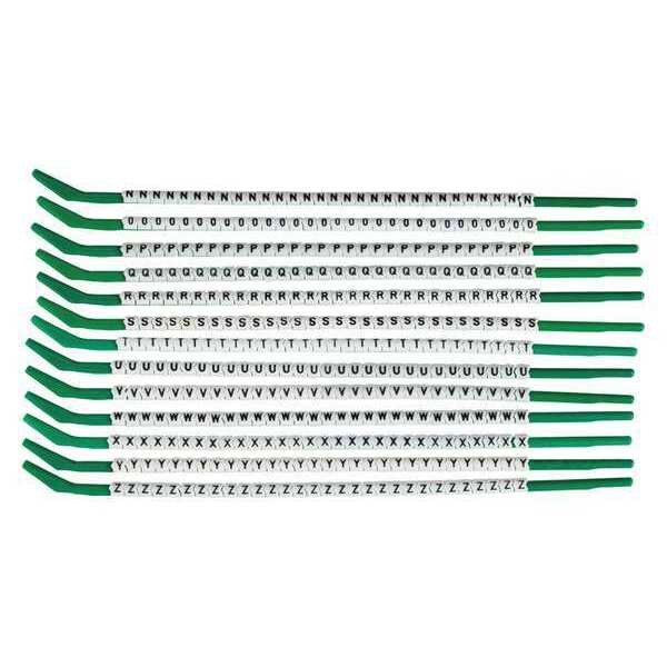 Clip Sleeve Wire Mrkrs, N-Z, Blk/Wht, PK13, SCN09-N-Z