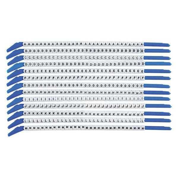 Clip Sleeve Wire Mrkrs, A-M, Blk/Wht, PK13, SCN13-A-M