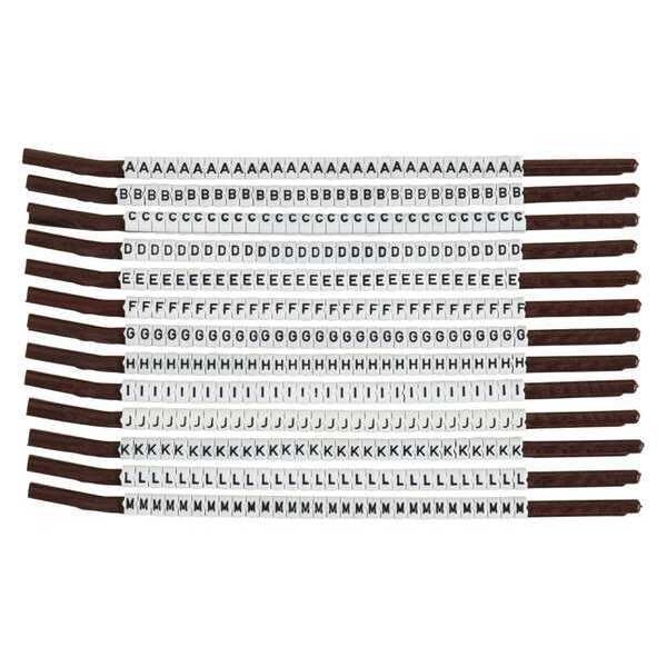 Clip Sleeve Wire Mrkrs, A-M, Blk/Wht, PK13, SCN15-A-M
