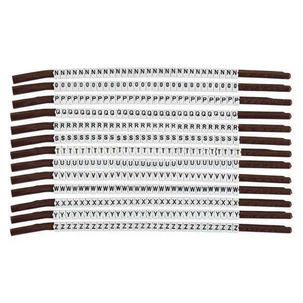 Clip Sleeve Wire Mrkrs, N-Z, Blk/Wht, PK13, SCN15-N-Z