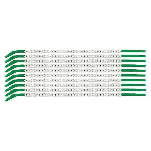 Clip Sleeve Wire Mrkrs, 1, Blk/Wht, PK10, SCN09-1