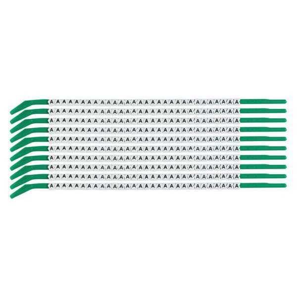 Clip Sleeve Wire Mrkrs, A, Blk/Wht, PK10, SCN09-A