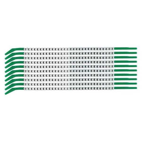 Clip Sleeve Wire Mrkrs, E, Blk/Wht, PK10, SCN09-E