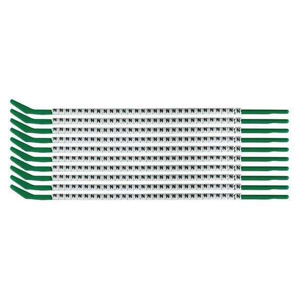 Clip Sleeve Wire Mrkrs, N, Blk/Wht, PK10, SCN09-N