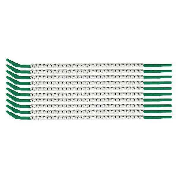 Clip Sleeve Wire Mrkrs, Y, Blk/Wht, PK10, SCN09-Y