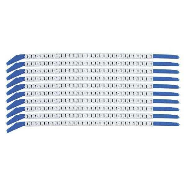 Clip Sleeve Wire Mrkrs, 1, Blk/Wht, PK10, SCN13-1