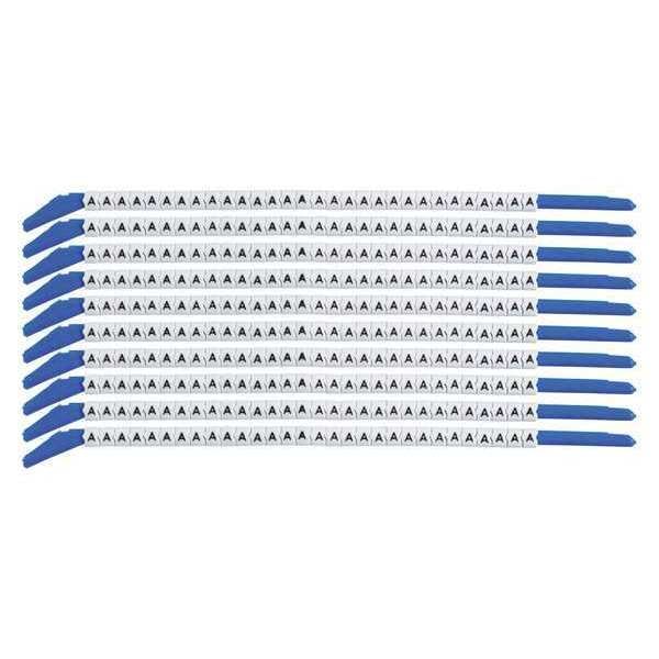 Clip Sleeve Wire Mrkrs, A, Blk/Wht, PK10, SCN13-A
