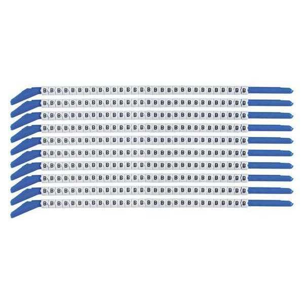 Clip Sleeve Wire Mrkrs, B, Blk/Wht, PK10, SCN13-B