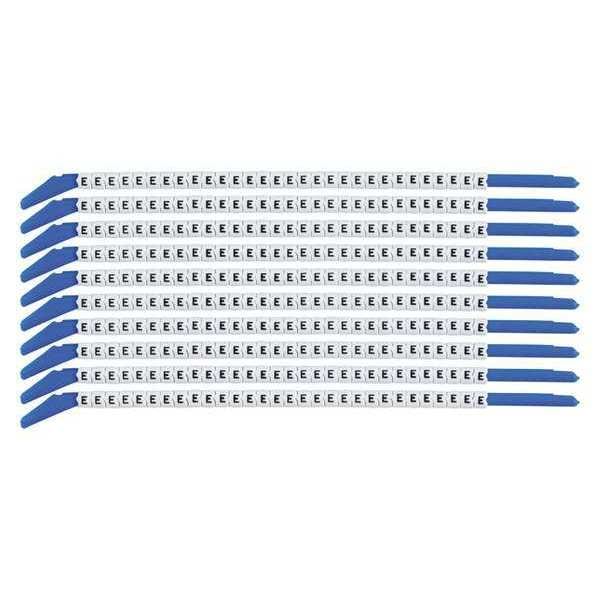 Clip Sleeve Wire Mrkrs, E, Blk/Wht, PK10, SCN13-E