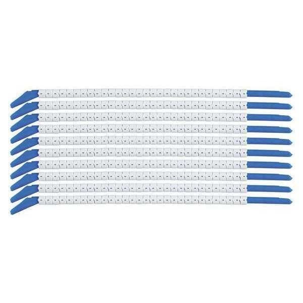 Clip Sleeve Wire Mkrs, Minus, Blk/Wht, PK10, SCN13-MINUS