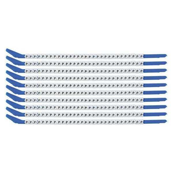 Clip Sleeve Wire Mrkrs, P, Blk/Wht, PK10