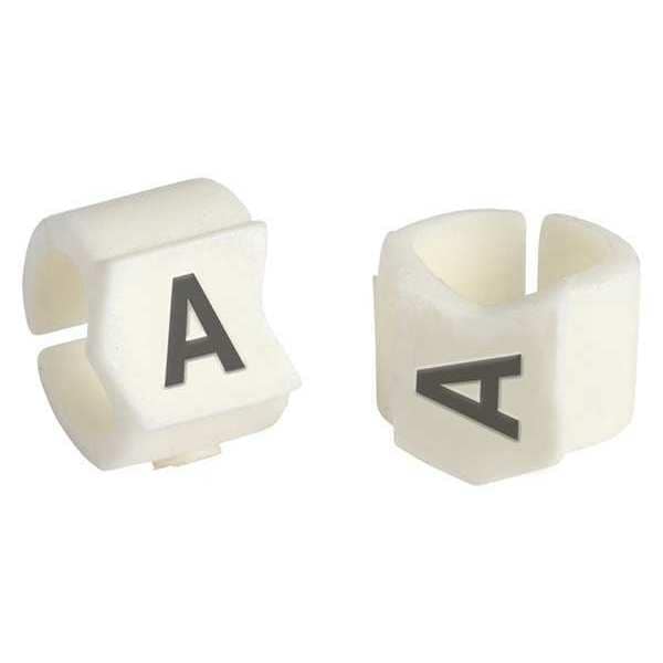 Clip Sleeve Wire Mrkrs, A, Blk/Wht, PK50, SCN23-A