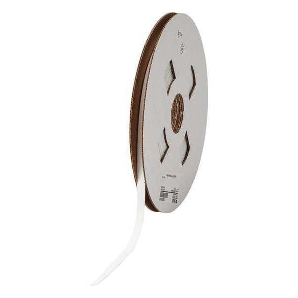 Heat Shrink Tube, 2:1 I.D. Shrink Ratio, 3/16 in I.D. Before Shrinking, White, 75 ft