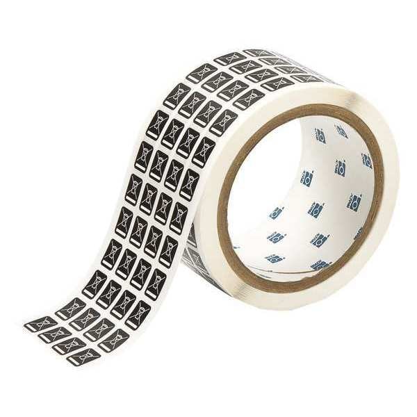 0.4" x 0.5" WEEE Labels, White/Black