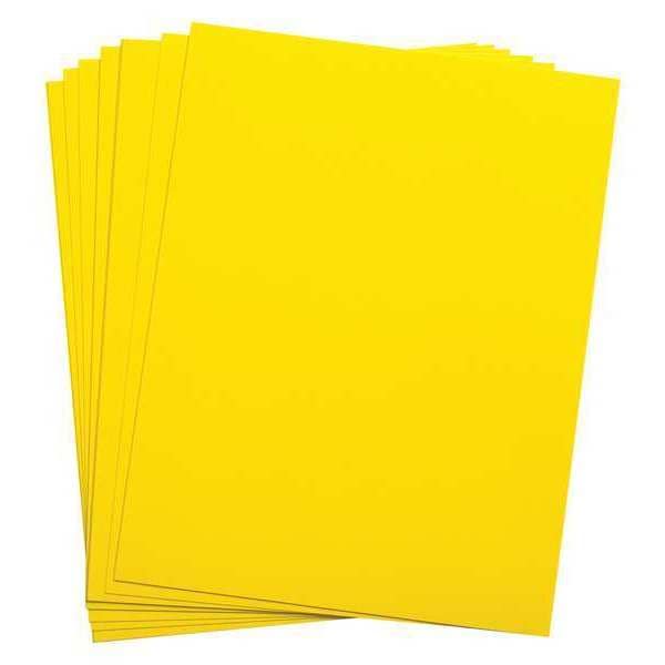 Laser Printer Labels, 8.5" x 11", Yellow, PK25