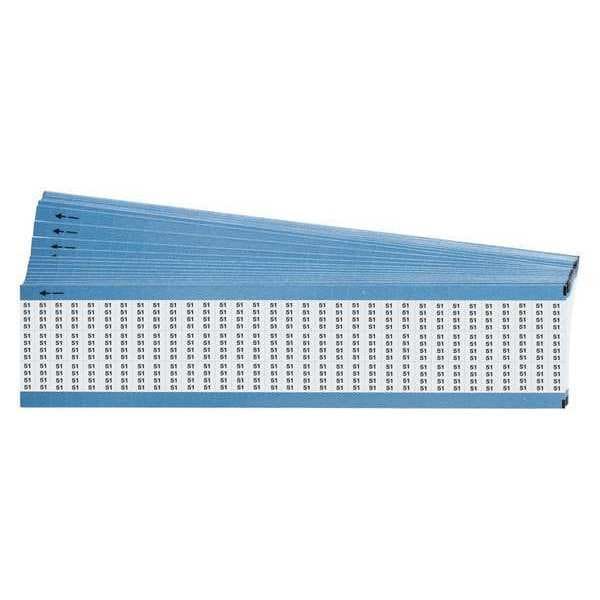 Wire Markers, Legend 51, Black/White, PK25, TMM-51-PK