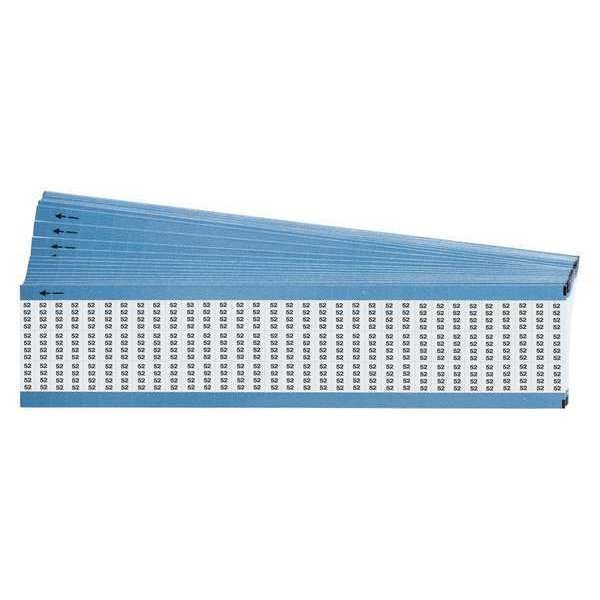Wire Markers, Legend 52, Black/White, PK25, TMM-52-PK