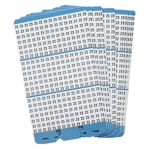 Porta-Pack Wire Markers, 23, Blk/Wht, PK10