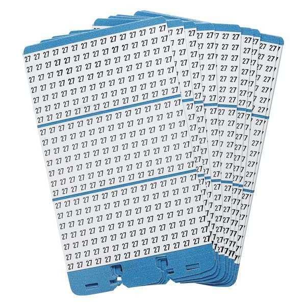Porta-Pack Wire Markers, 27, Blk/Wht, PK10