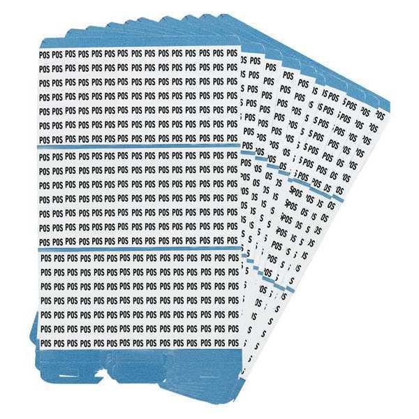 Porta-Pack Wire Markers, POS, Blk/Wht, PK10