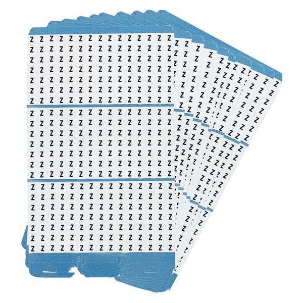 Porta-Pack Wire Markers, Z, Blk/Wht, PK10