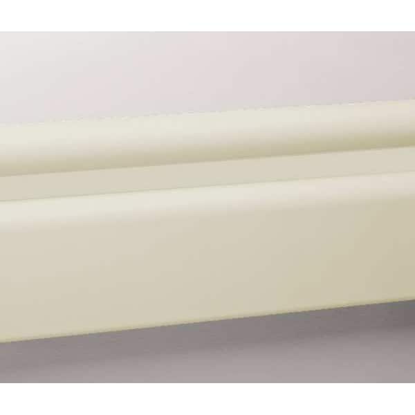 3 pc., Wall Rail, Vinyl, Ivory, 144In