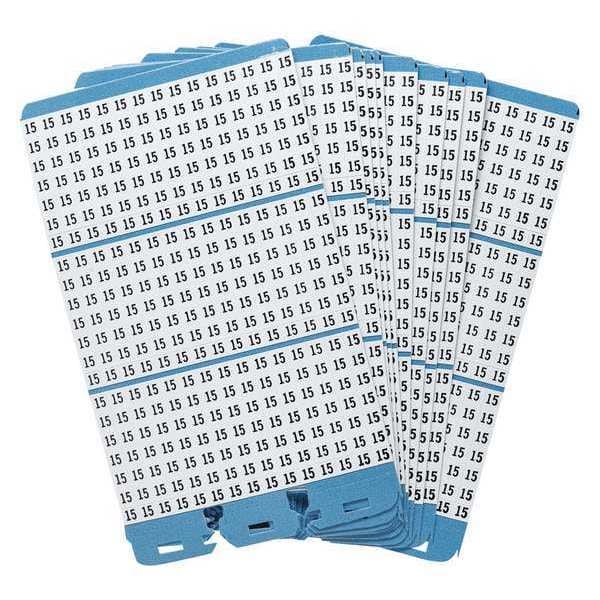 Porta-Pack Wire Markers, 15, Blk/Wht, PK10